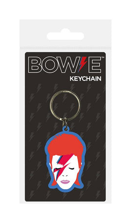 David Bowie Rubber Keychain Aladdin Sane 6 cm