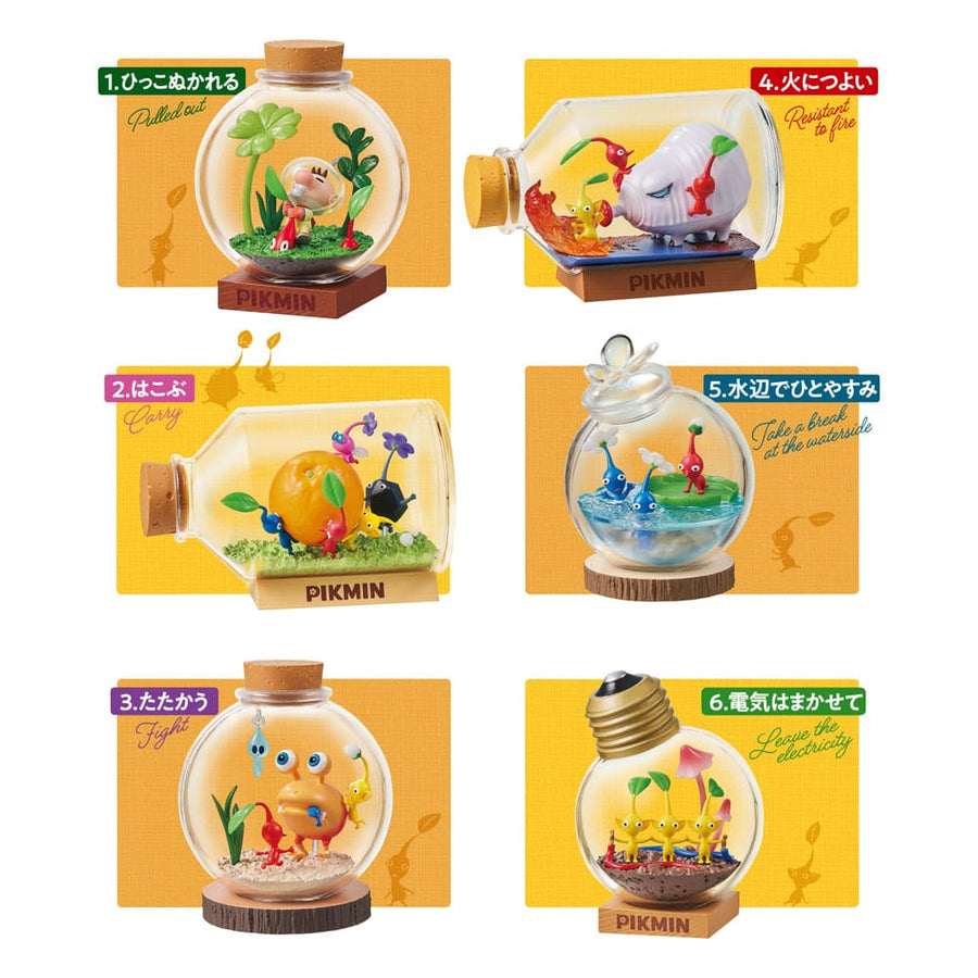 Pikmin - Mini Figures -Terrarium Collection Display (6)