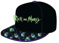 Rick & Morty Curved Bill Cap Neon Logo