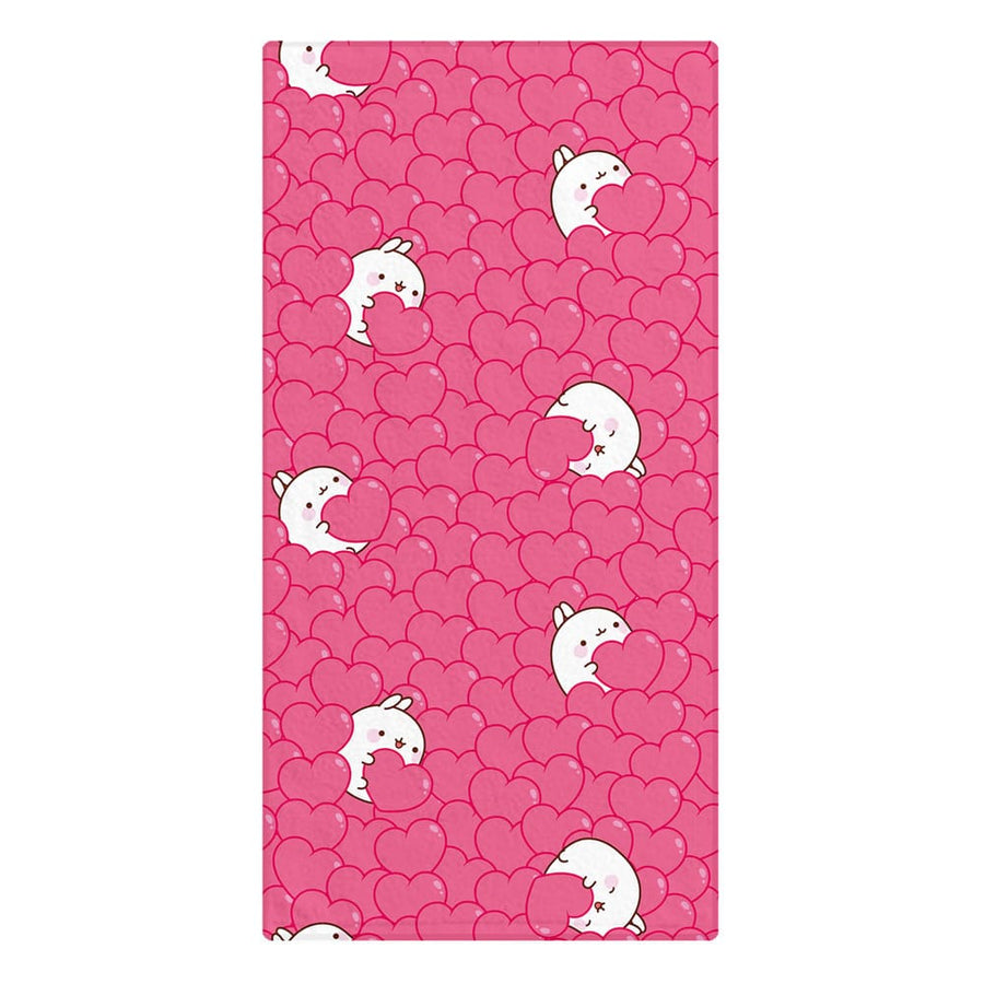 Molang Towel Hearts 150 x 75 cm