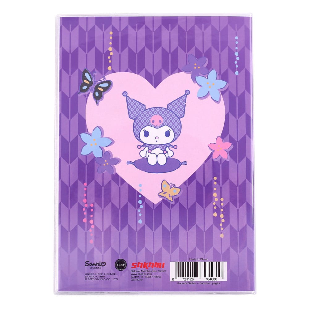 Sanrio Notebook Kuromi Japanese Holographic Checkered