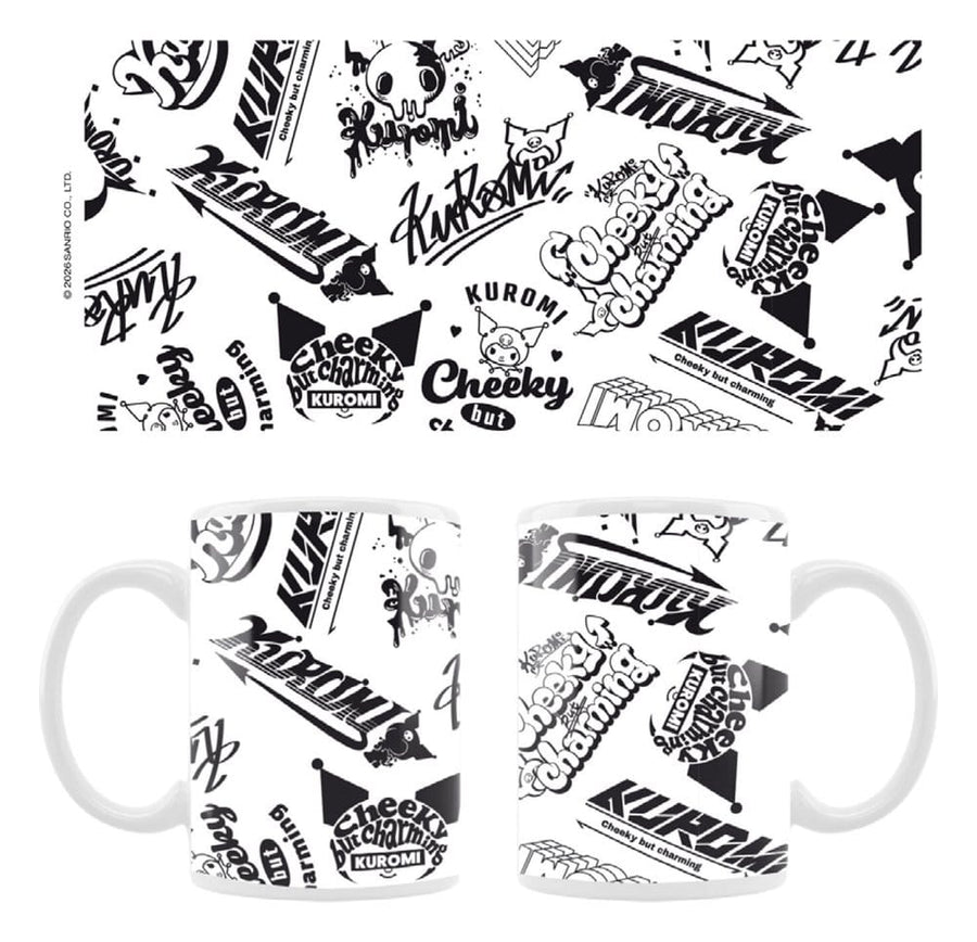 Sanrio Mug Kuromi Street logos