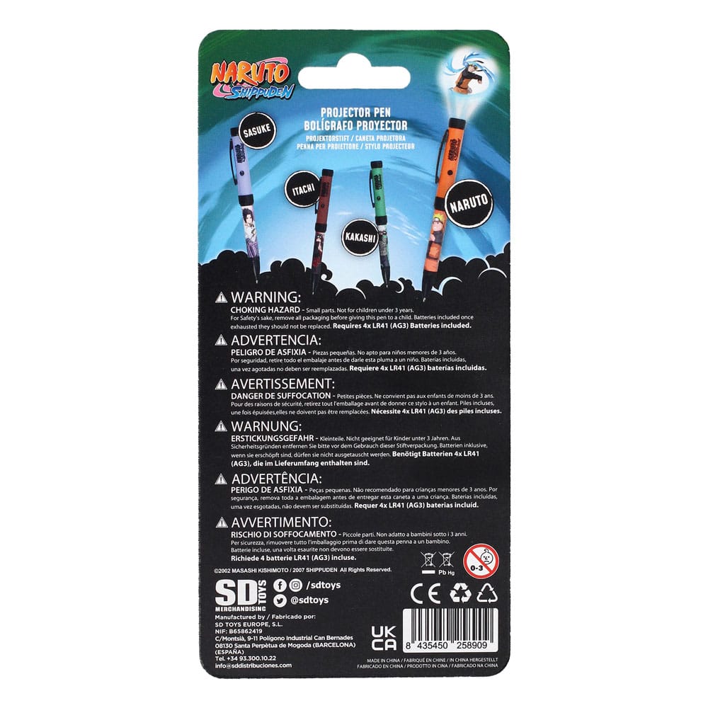 Naruto Shippuden Pen with Light Projector Naruto