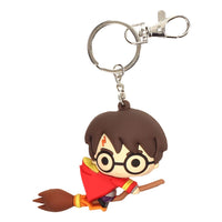 Harry Potter Rubber Keychain Harry Potter & Broomstick 7 cm