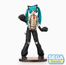 Hatsune Miku (Vocaloid) Super Premium Figure, Project DIVA Arcade Future Tone, Kitty Cat Version