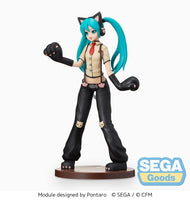 Hatsune Miku (Vocaloid) Super Premium Figure, Project DIVA Arcade Future Tone, Kitty Cat Version