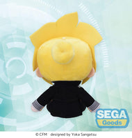 Character Vocal Series 02: Kagamine Rin/Len Fuwa Petit Mini Plush Figure Kagamine Len Uniform Ver. (EX) 16 cm