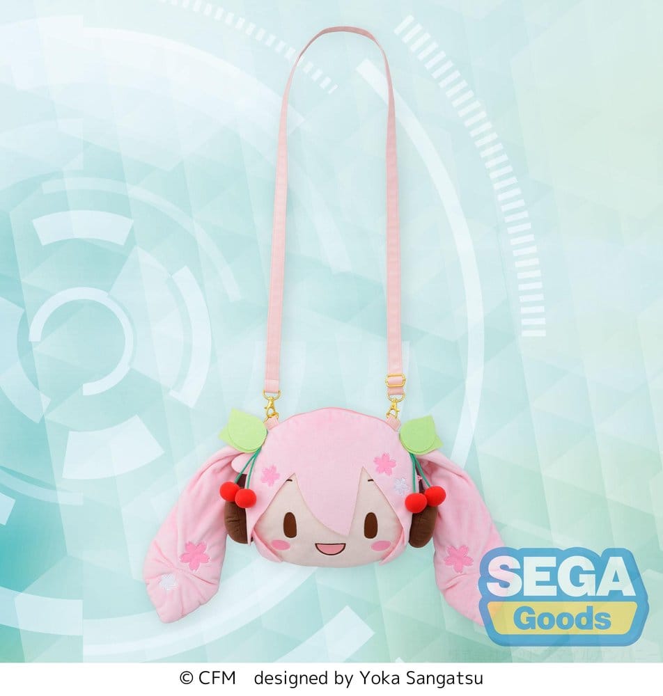 Character Vocal Series 01: Hatsune Miku fuwa petit Shoulder Bag Sakura Miku Face (M)