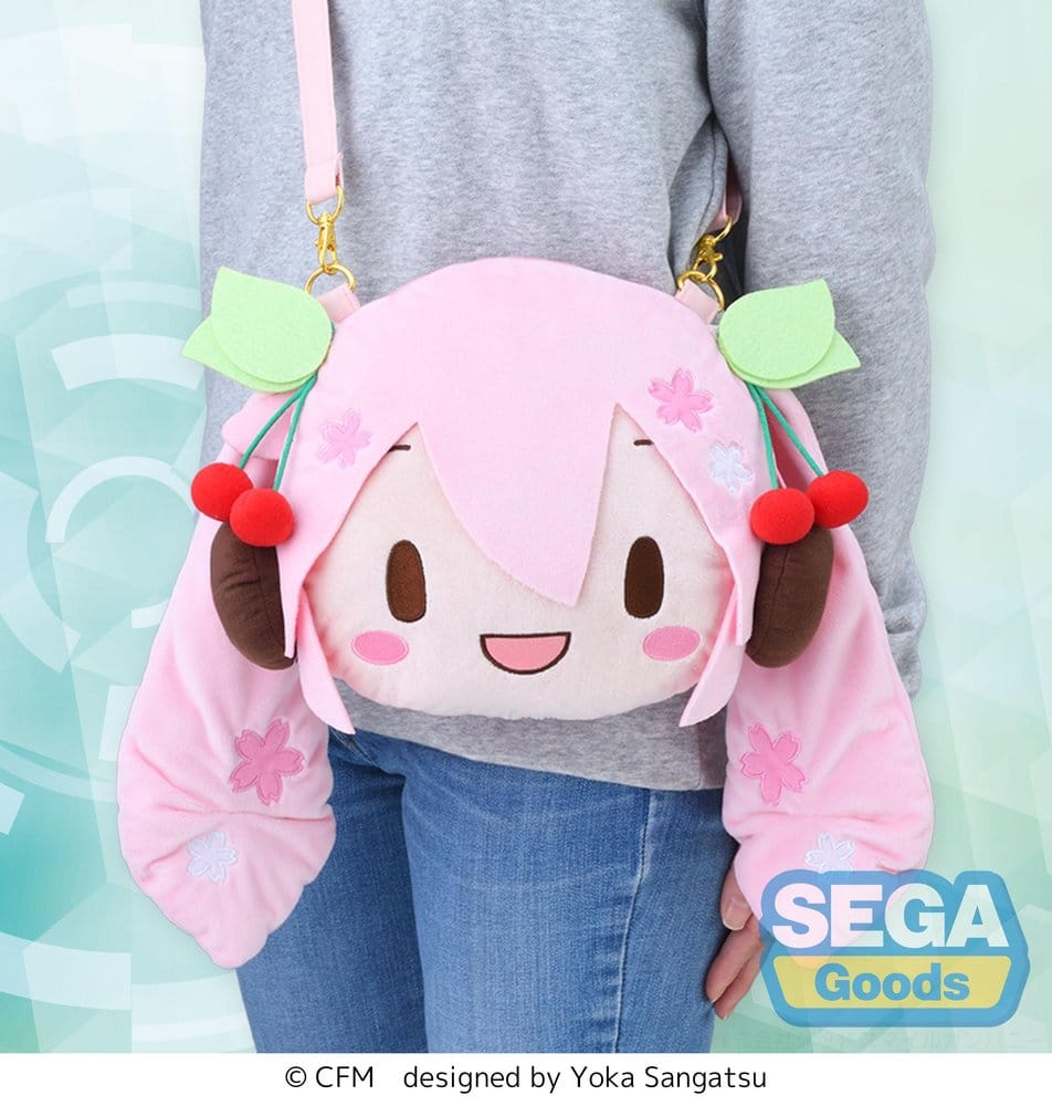 Character Vocal Series 01: Hatsune Miku fuwa petit Shoulder Bag Sakura Miku Face (M)