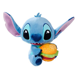 Lilo & Stitch Plush Figure Stitch with Burger 25 cm