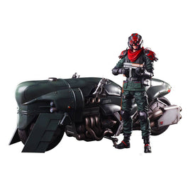 Final Fantasy VII Remake - Play Arts Kai Action Figure & Vehicle - Shinra Elite Security Officer & Bike