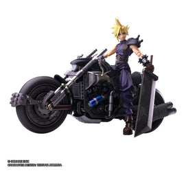 Final Fantasy VII - Bring Arts Action Figure and vehicle - Cloud Strife & Hardy-Daytona