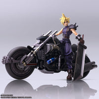 Final Fantasy VII - Bring Arts Action Figure and vehicle - Cloud Strife & Hardy-Daytona