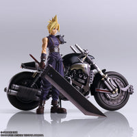 Final Fantasy VII - Bring Arts Action Figure and vehicle - Cloud Strife & Hardy-Daytona