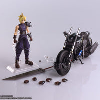 Final Fantasy VII - Bring Arts Action Figure and vehicle - Cloud Strife & Hardy-Daytona