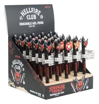 Stranger Things Erasable Gel Pen Hellfire Club Display (30)