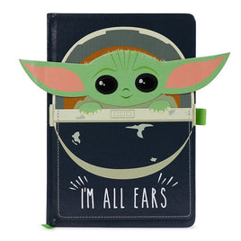 Grogu (Star Wars) A5 Premium Notebook, "Im All Ears"