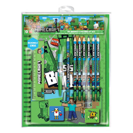 Minecraft 12-Piece Stationery Set A4 Bumper