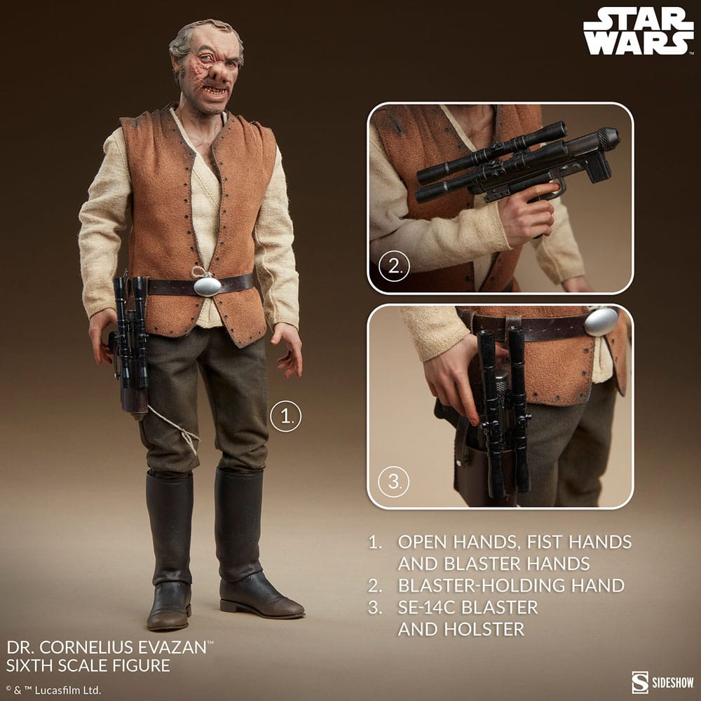 Star Wars - Episode IV Scum & Villainy Action Figure 1/6 - Doctor Cornelius Evazan