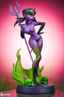 Original Artist Series Statue Devil Girl (Purple and Green Variant) 30 cm