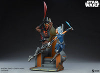 Star Wars - The Clone Wars Diorama - Ahsoka Tano vs Darth Maul