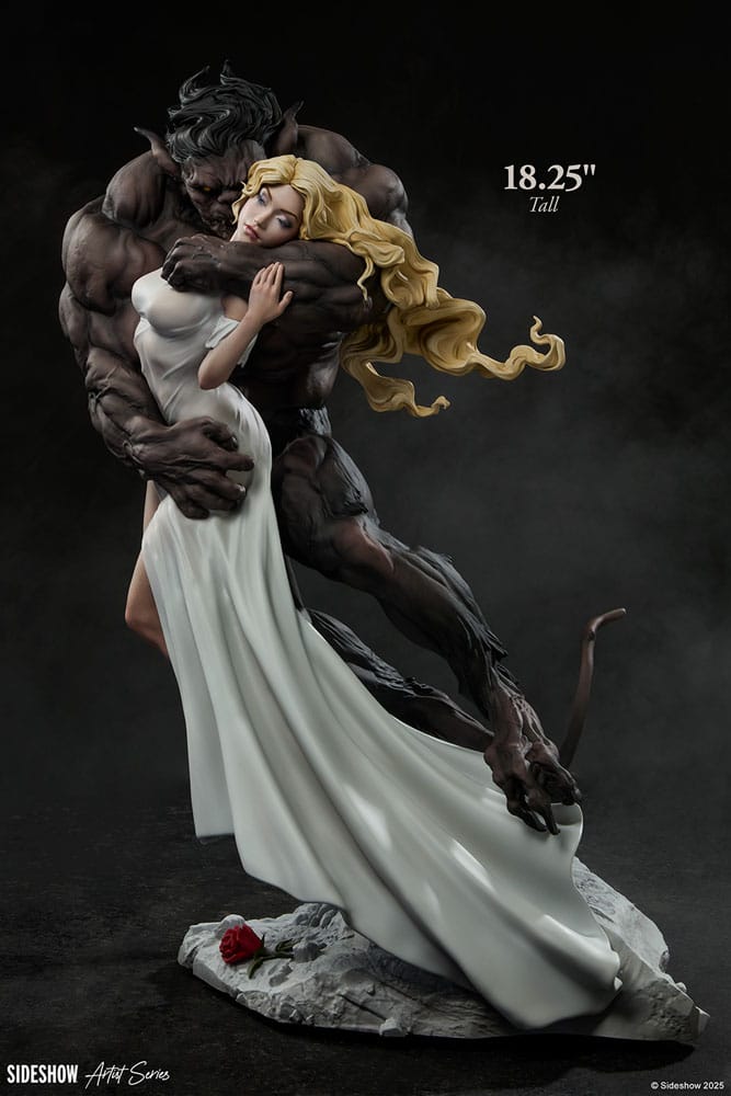 Original Artist Series Statue Beauty and the Beast by Maria Panfilova 46 cm