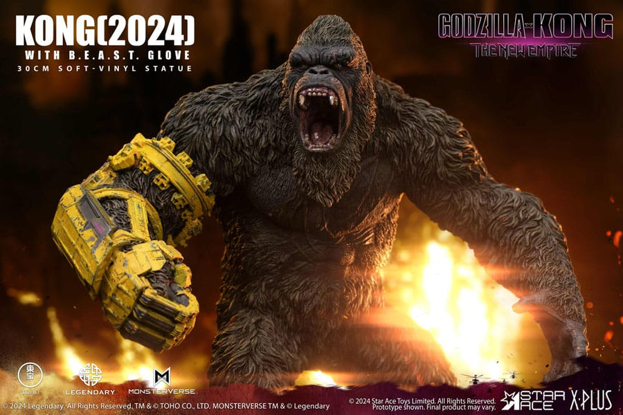 Godzilla - Godzilla vs. Kong: The New Empire Soft Vinyl Statue - Kong with B.E.A.S.T. Glove