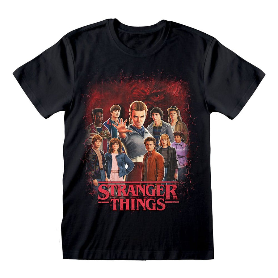 Stranger Things T-Shirt Group of all Characters Size S