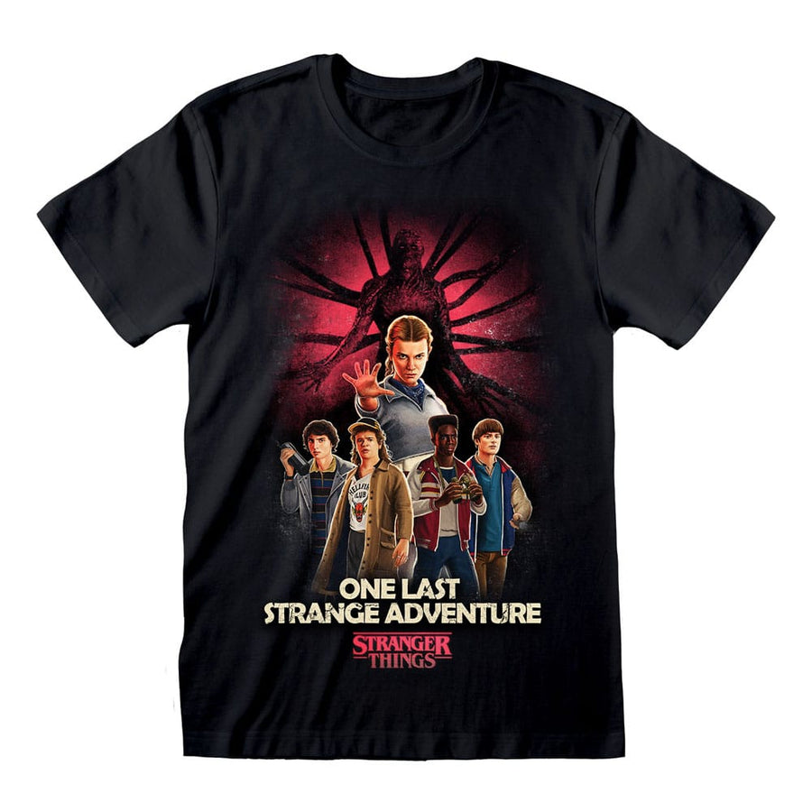 Stranger Things T-Shirt Group Artwork One Last Strange Adventure Colour Size L