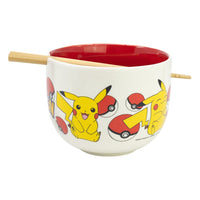 Pokémon Ramen Bowl with Chopsticks Face