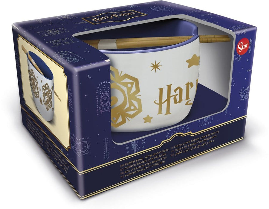 Harry Potter Ramen Bowl with Chopsticks Magic & Mayhem