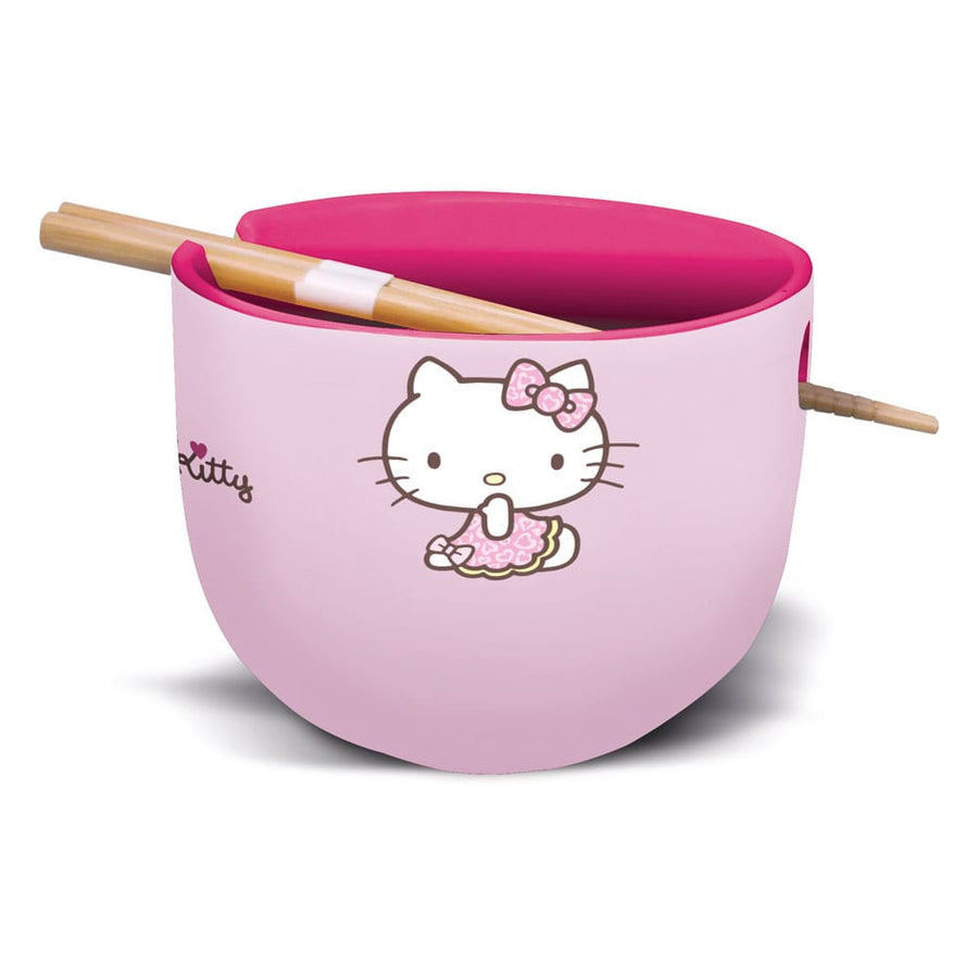Sanrio - Ramen Bowl with Chopsticks - Hello Kitty Japan