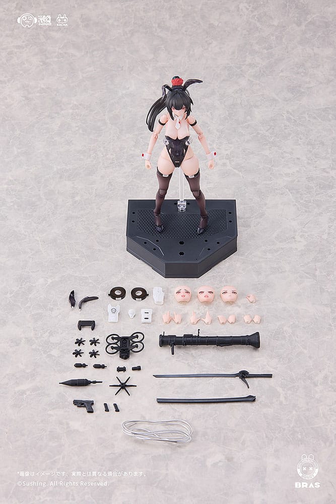 Bunny Rapid Action Squad Action Figure 1/12 Attacker Runa 16 cm