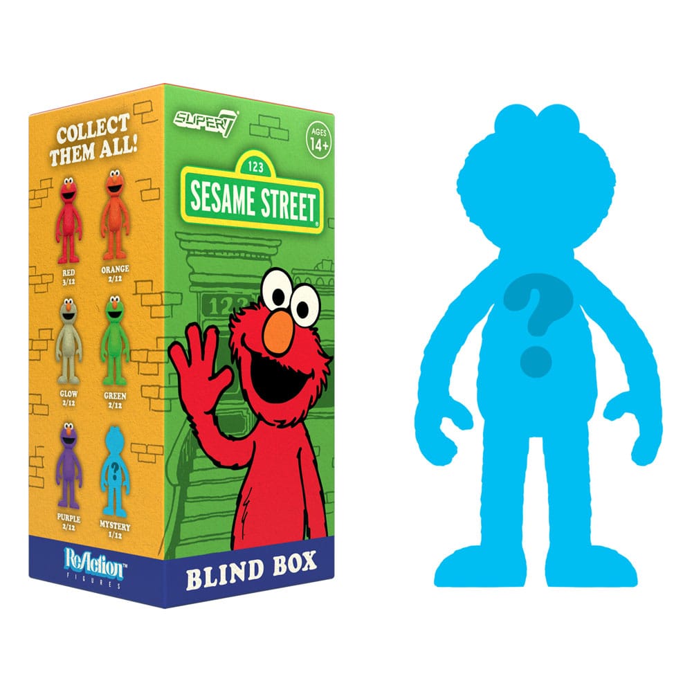 Sesame Street ReAction Action Figures 10 cmWave 04 Elmo Blind Box Display (12)