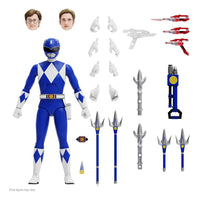 Mighty Morphin Power Rangers Ultimates Action Figure Blue Ranger 18 cm