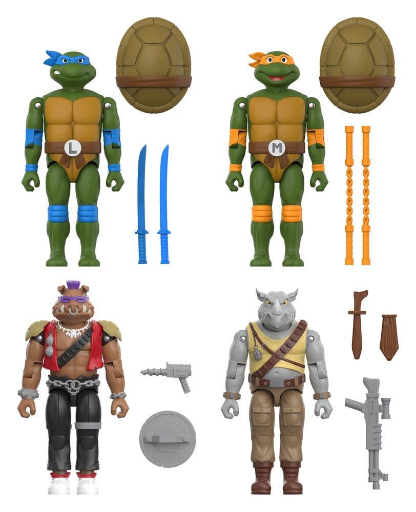 Teenage Mutant Ninja Turtles ReAction+ Action Figure Wave 02 Leonardo
