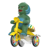 Universal Monsters Super Cycles Action Figure Creature from the Black Lagoon (Dark Green with Yellow Trike) 13 cm