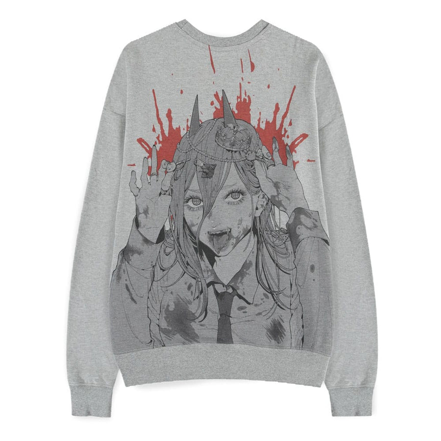 Chainsaw Man Sweater Power Grey Melange Size XXL