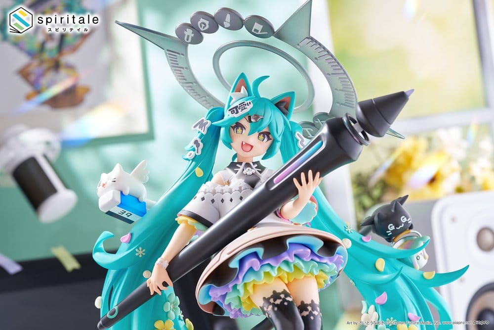 Hatsune Miku x Naoki Saito PVC Statue 1/7 My Figure Making! The Painter Ver. 34 cm