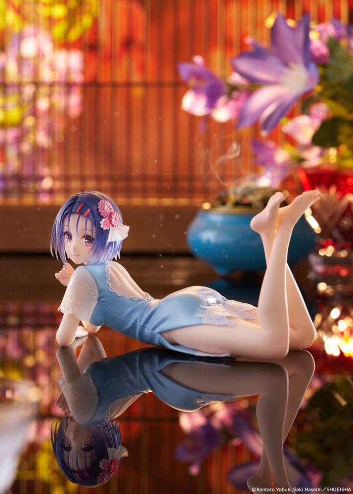 To Love-Ru Darkness PVC Statue Desktop Cute Figure Haruna Sairenji (China Dress Ver.) 13 cm