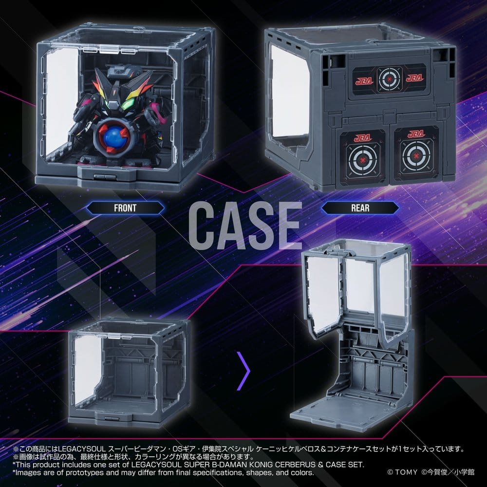 Legacysoul Super B-Daman Action Figure Konig Cerberus & Case Set