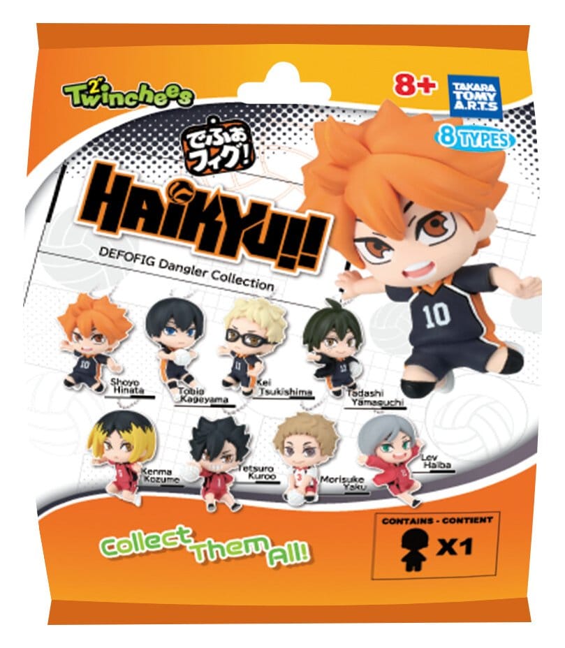 Haikyu!! Twinchees Dangler Mini Figures Defofig! 5 cm Blind Pack Display (24)