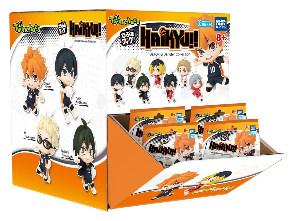 Haikyu!! Twinchees Dangler Mini Figures Defofig! 5 cm Blind Pack Display (24)
