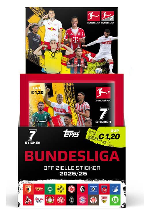 Bundesliga 2025/26 Sticker Collection Booster Display (50)