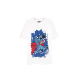 Lilo & Stitch T-Shirt Superhero White Size M