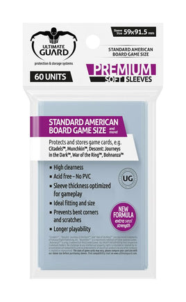 Ultimate Guard Board Game Sleeves (60) - Standard American