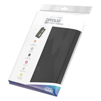 Ultimate Guard Zipfolio 160 8-Pocket Xenoskin - Black