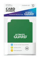 Ultimate Guard Card Dividers Standard Size (10) - Green