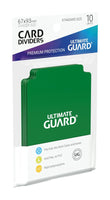 Ultimate Guard Card Dividers Standard Size (10) - Green