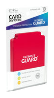 Ultimate Guard Card Dividers Standard Size (10) - Red